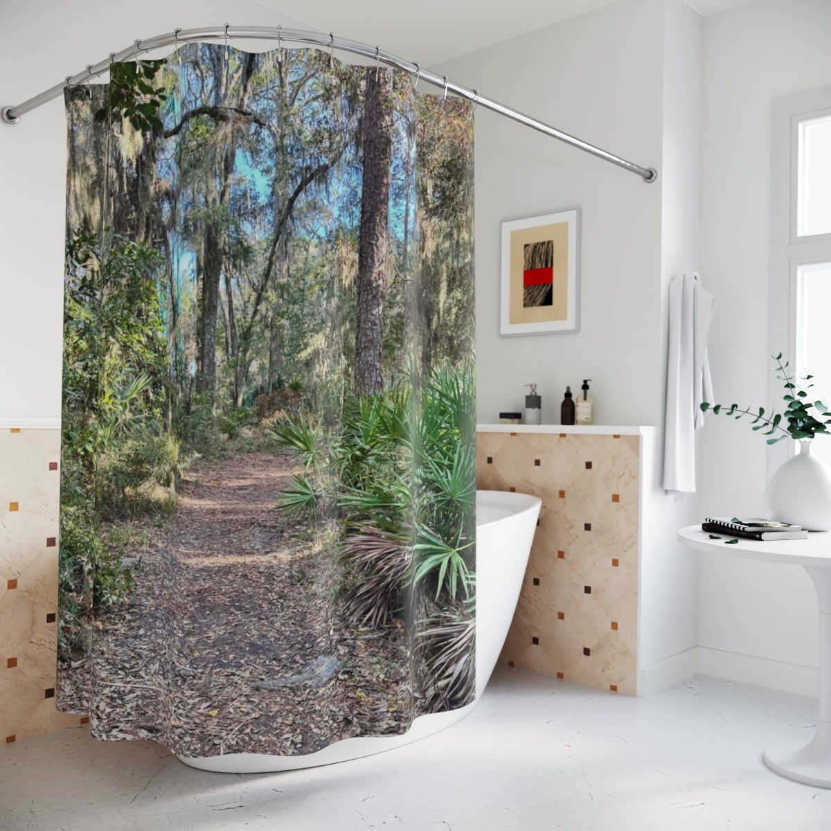 Jungle Path Southern Charm Series by Amanda Sherrell Shower Curtain - Tranquil Nature Decor for Relaxing Bathrooms
