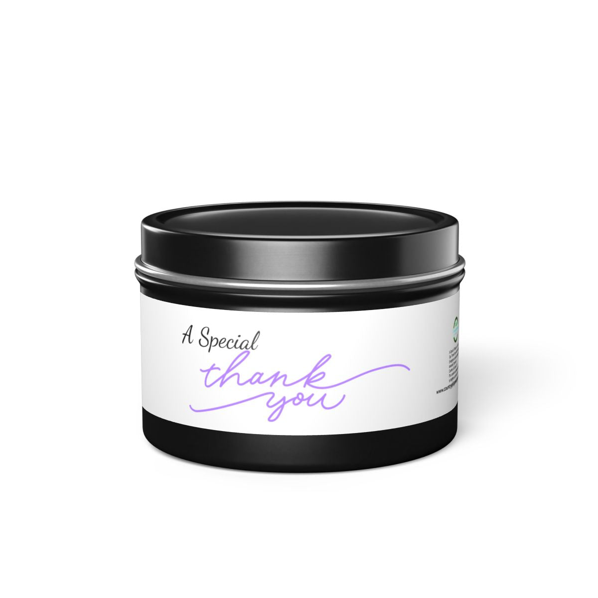 A Special Thank You Tin Candle - Scented Candle Gift for Celebrations