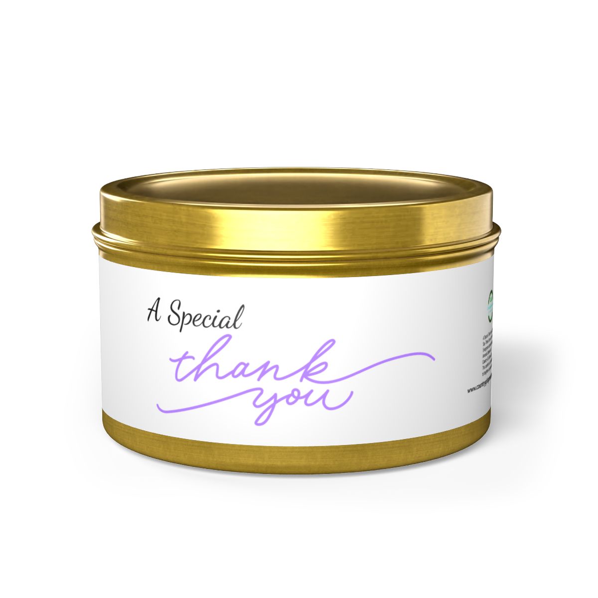 A Special Thank You Tin Candle - Scented Candle Gift for Celebrations
