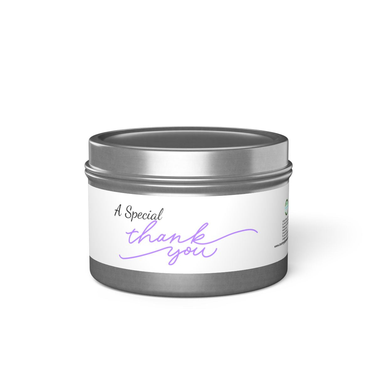 A Special Thank You Tin Candle - Scented Candle Gift for Celebrations