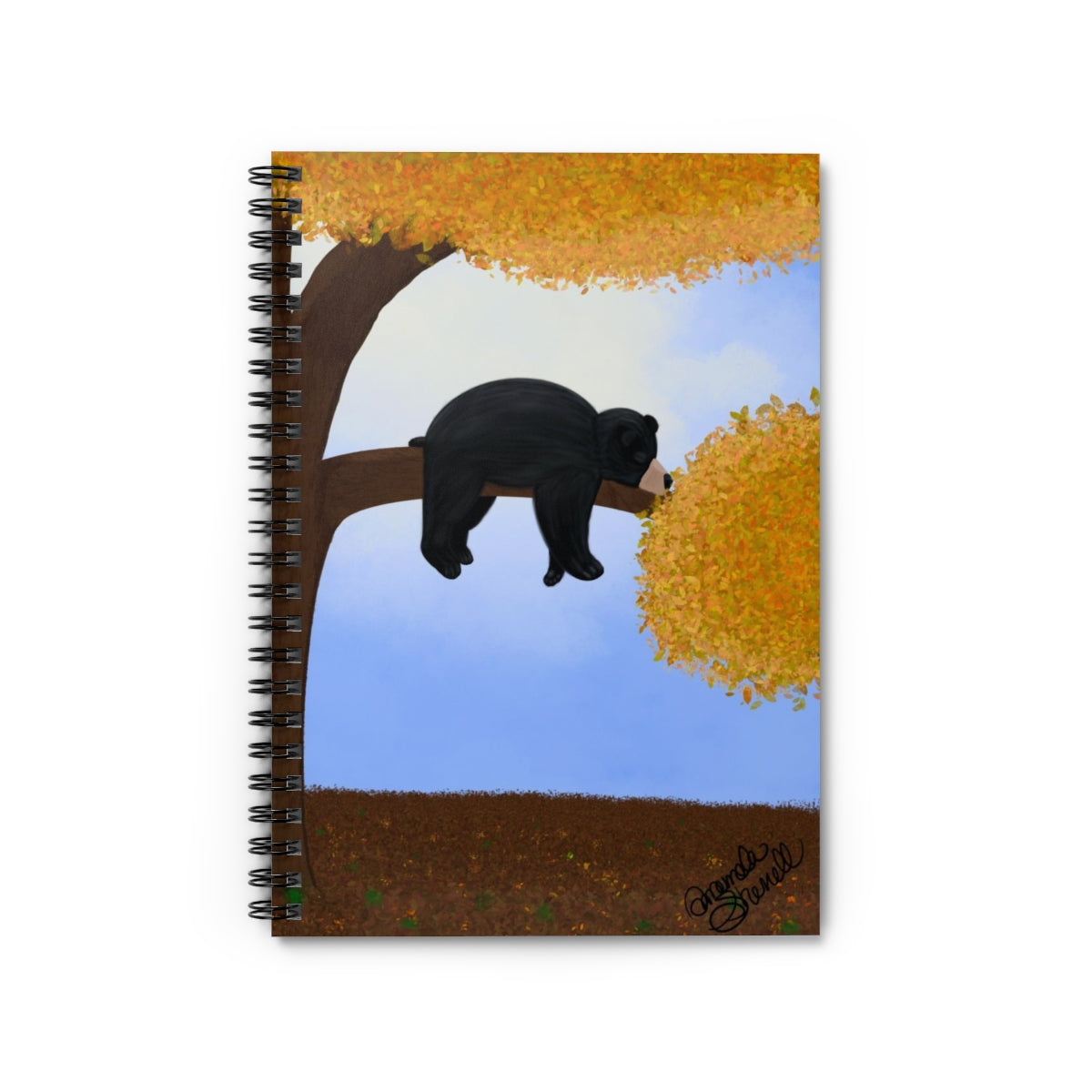 Lazy Dayz Spiral Notebook - Ruled Line for Nature Lovers